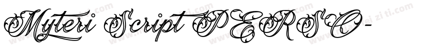 Myteri Script PERSO字体转换